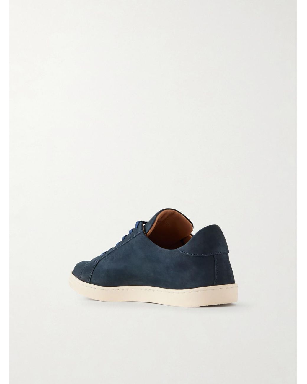 George Cleverley Blue Jack Iii Nubuck Sneakers for men