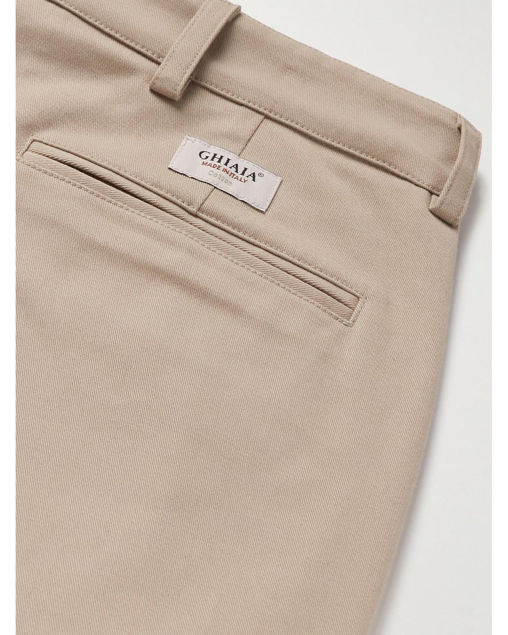 Ghiaia Natural Straight-Leg Cotton Chinos for men