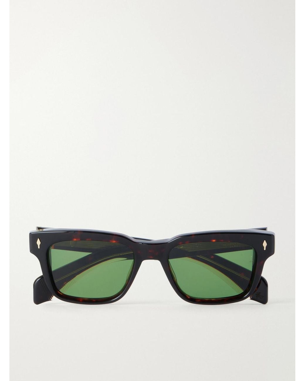 Jacques Marie Mage Green Molino Square-Frame Tortoiseshell Acetate Sunglasses for men