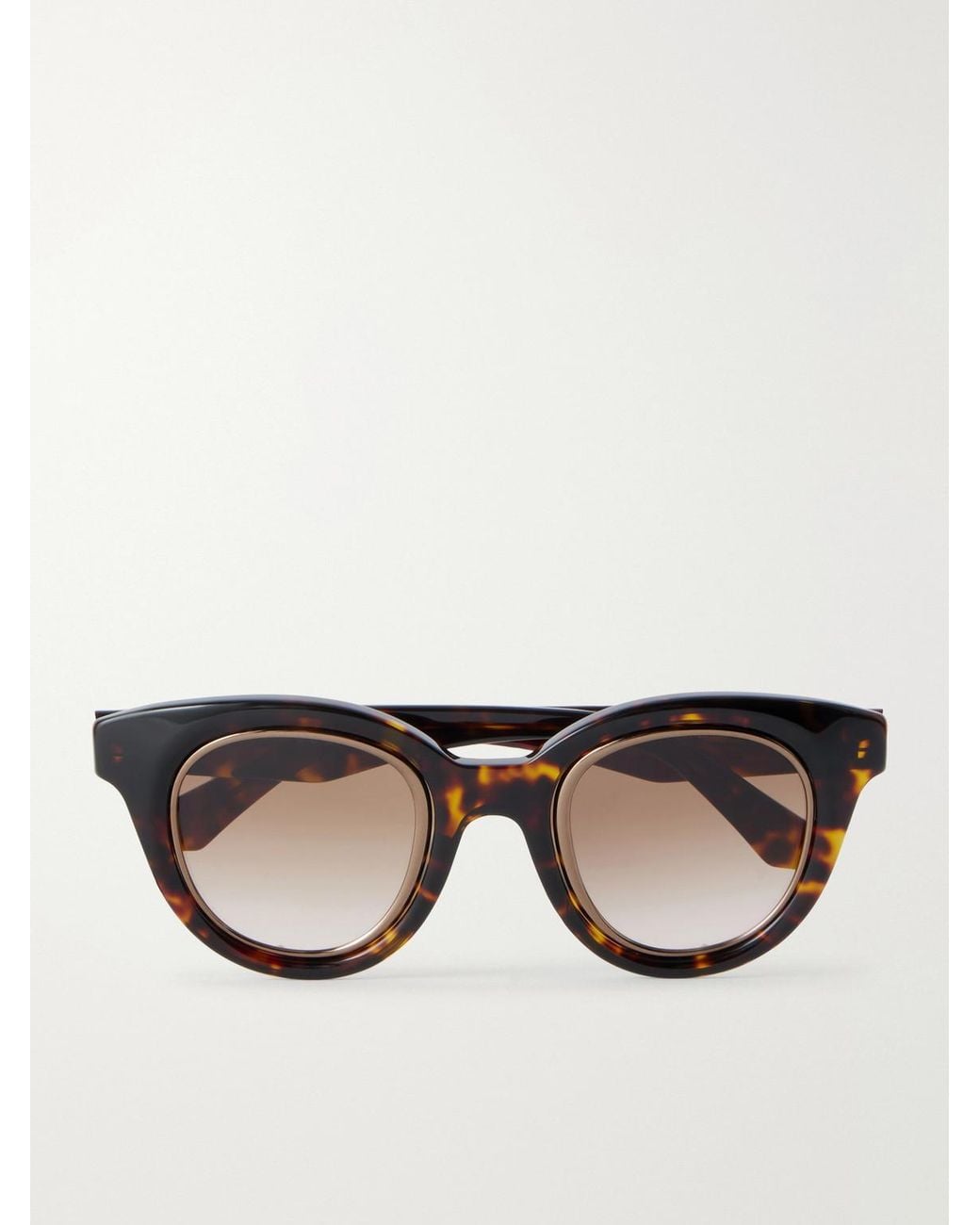 Loewe Brown Anagram Havana Round-Frame Tortoiseshell Acetate Sunglasses for men