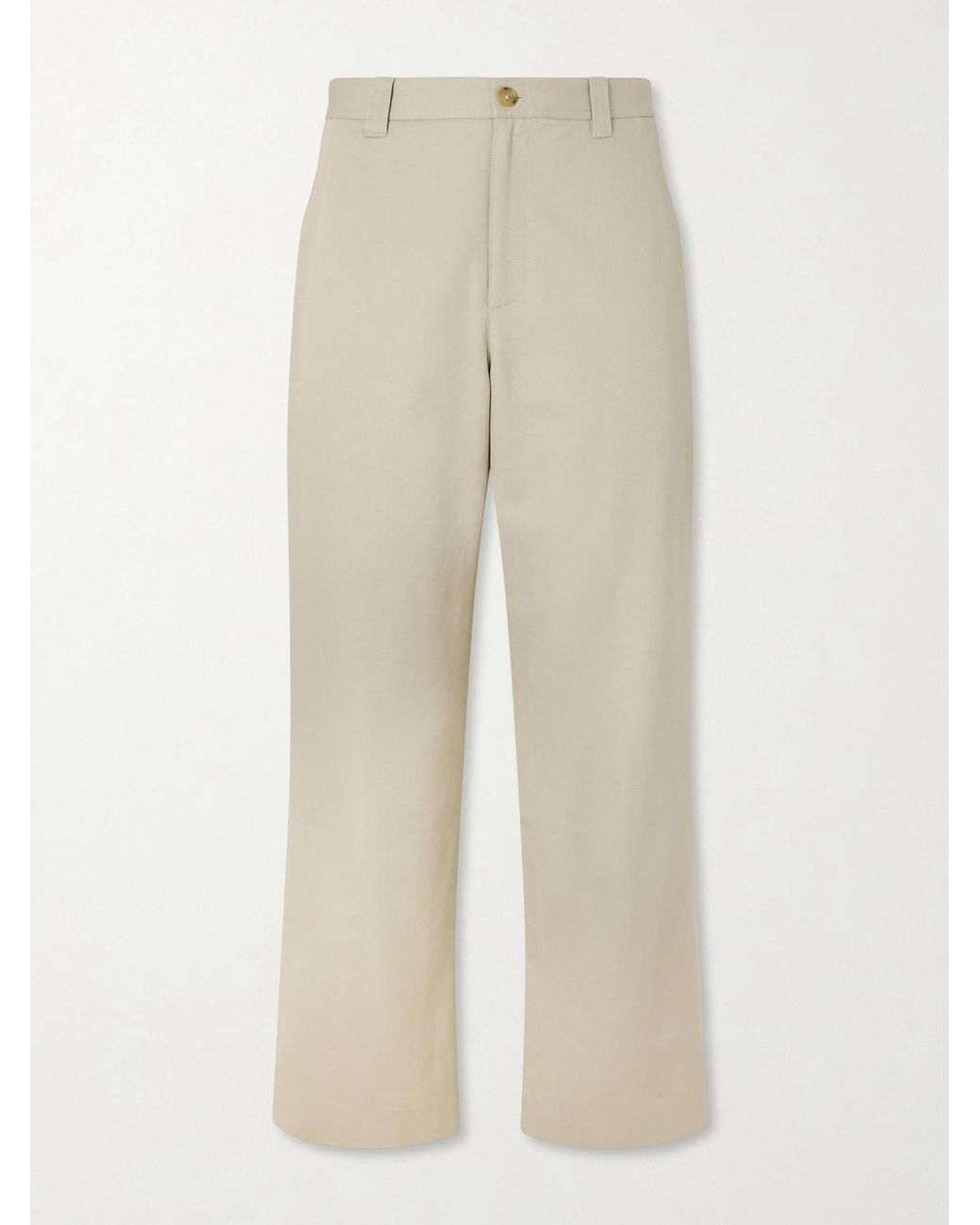 Aimé Leon Dore Natural Straight-Leg Cotton-Canvas Trousers for men