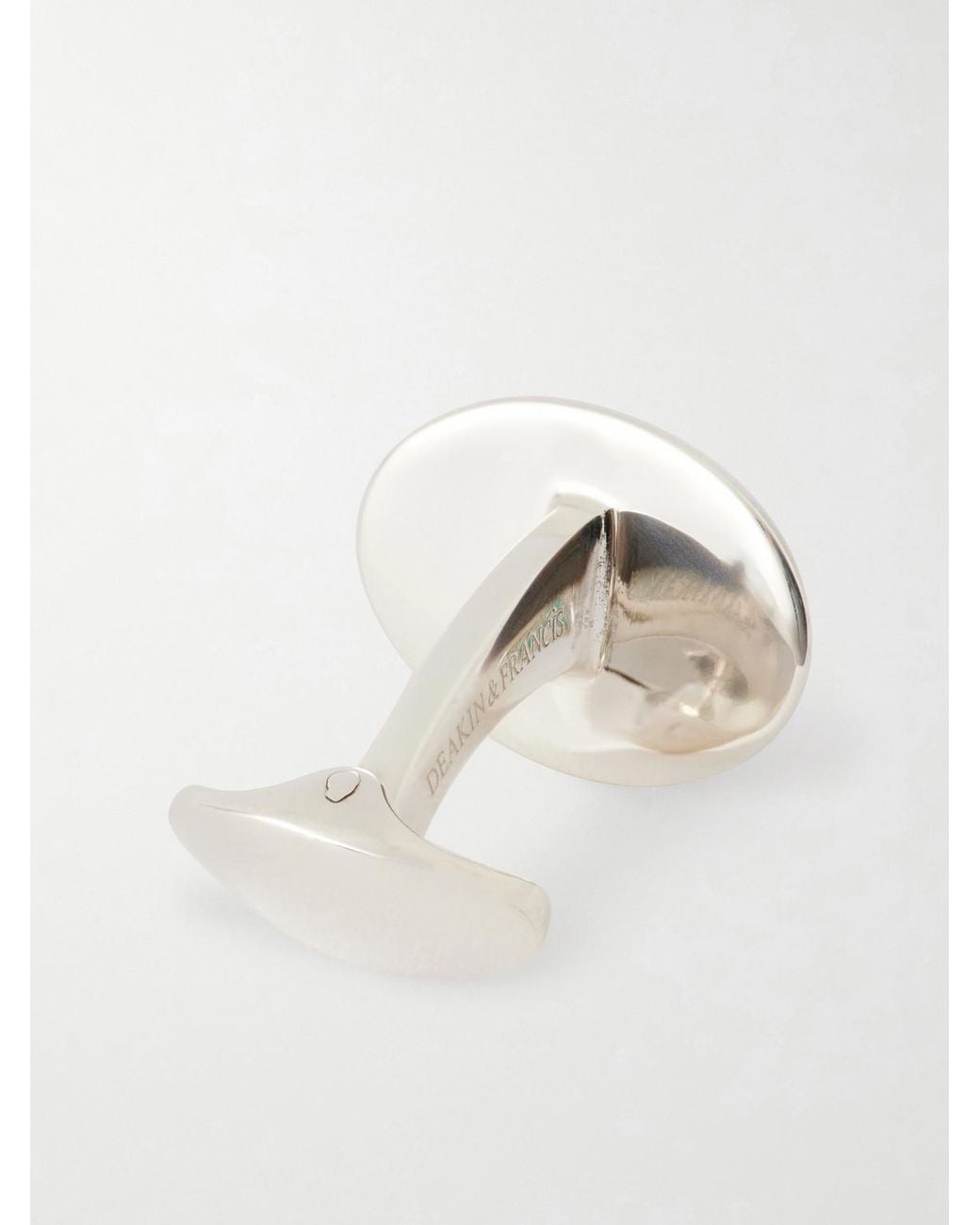 Deakin & Francis Natural Enamel Sterling Cufflinks for men