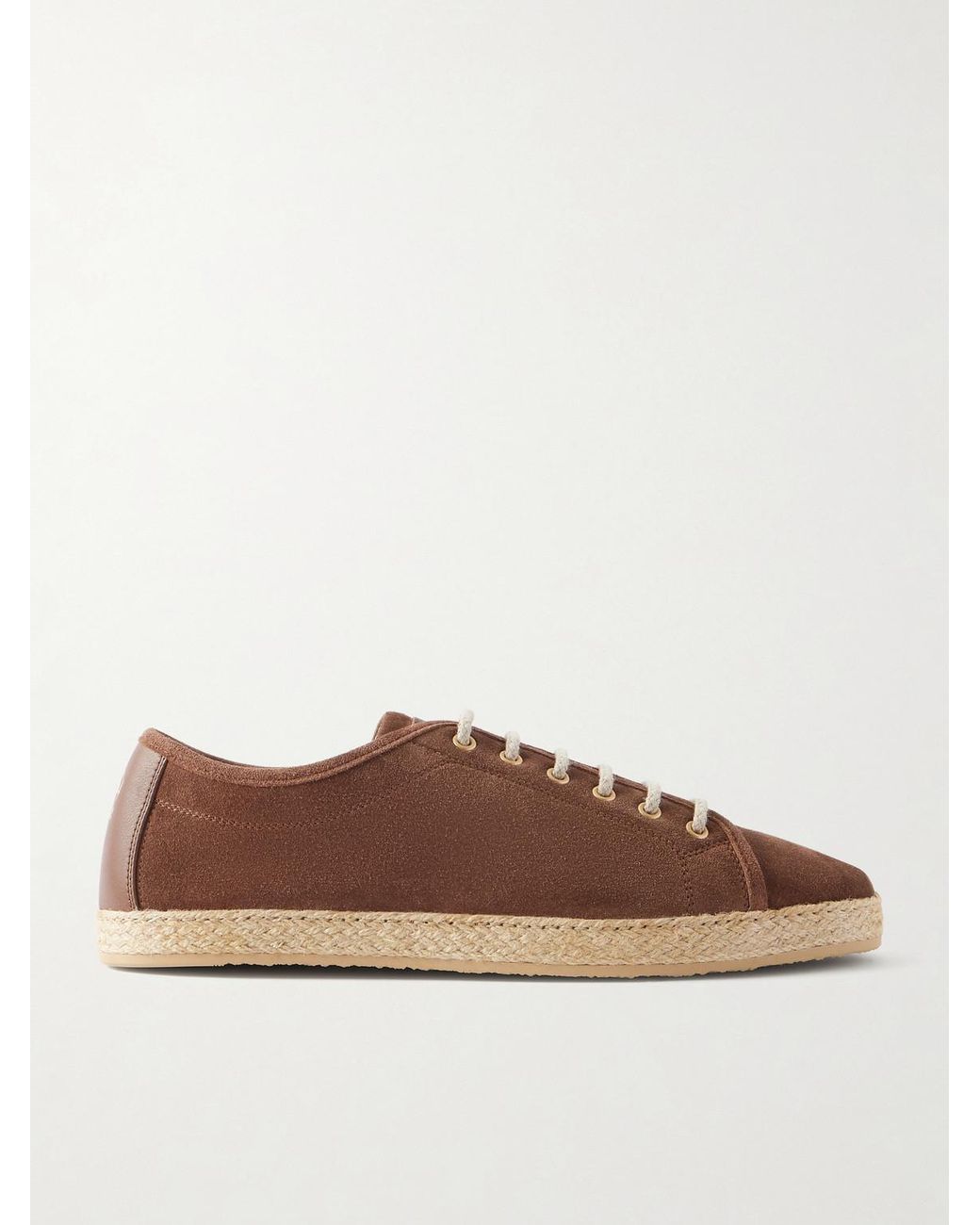 Brunello Cucinelli Brown Suede Sneakers for men