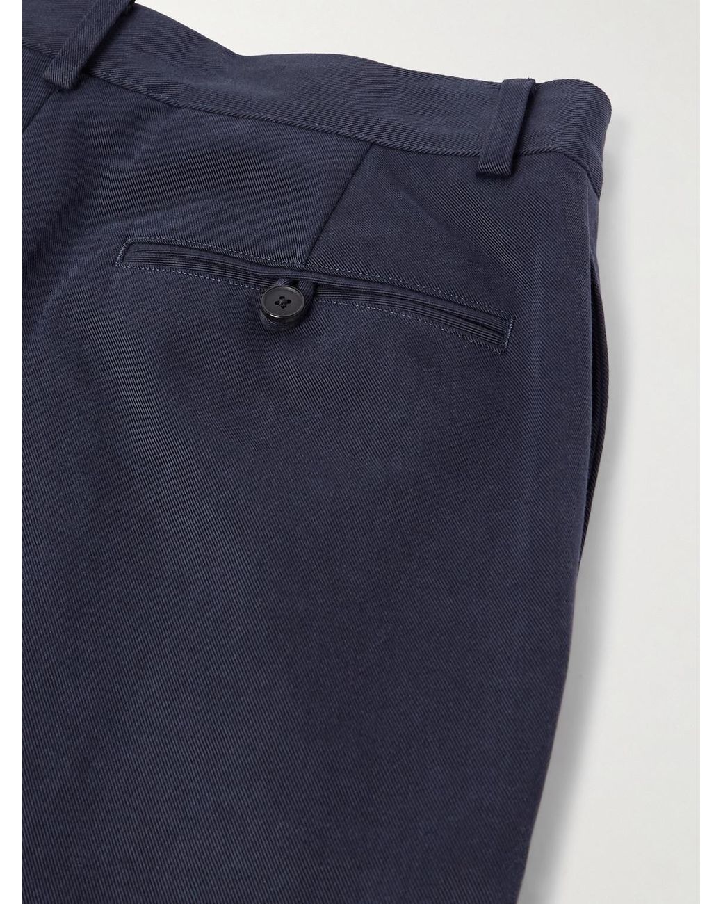 A.PRESSE Blue Type.3 Tapered Cotton-Twill Chinos for men