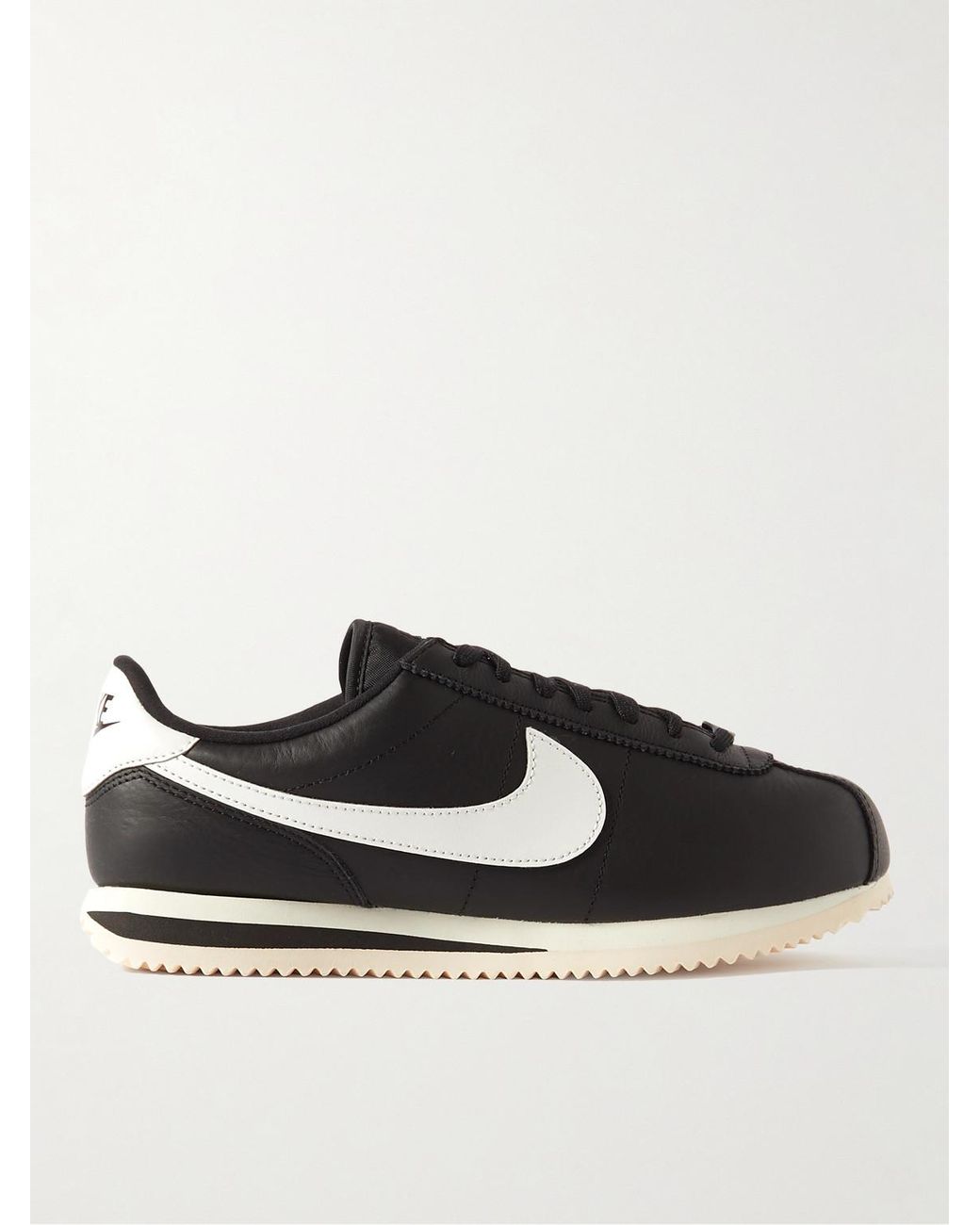 Black leather cortez sales