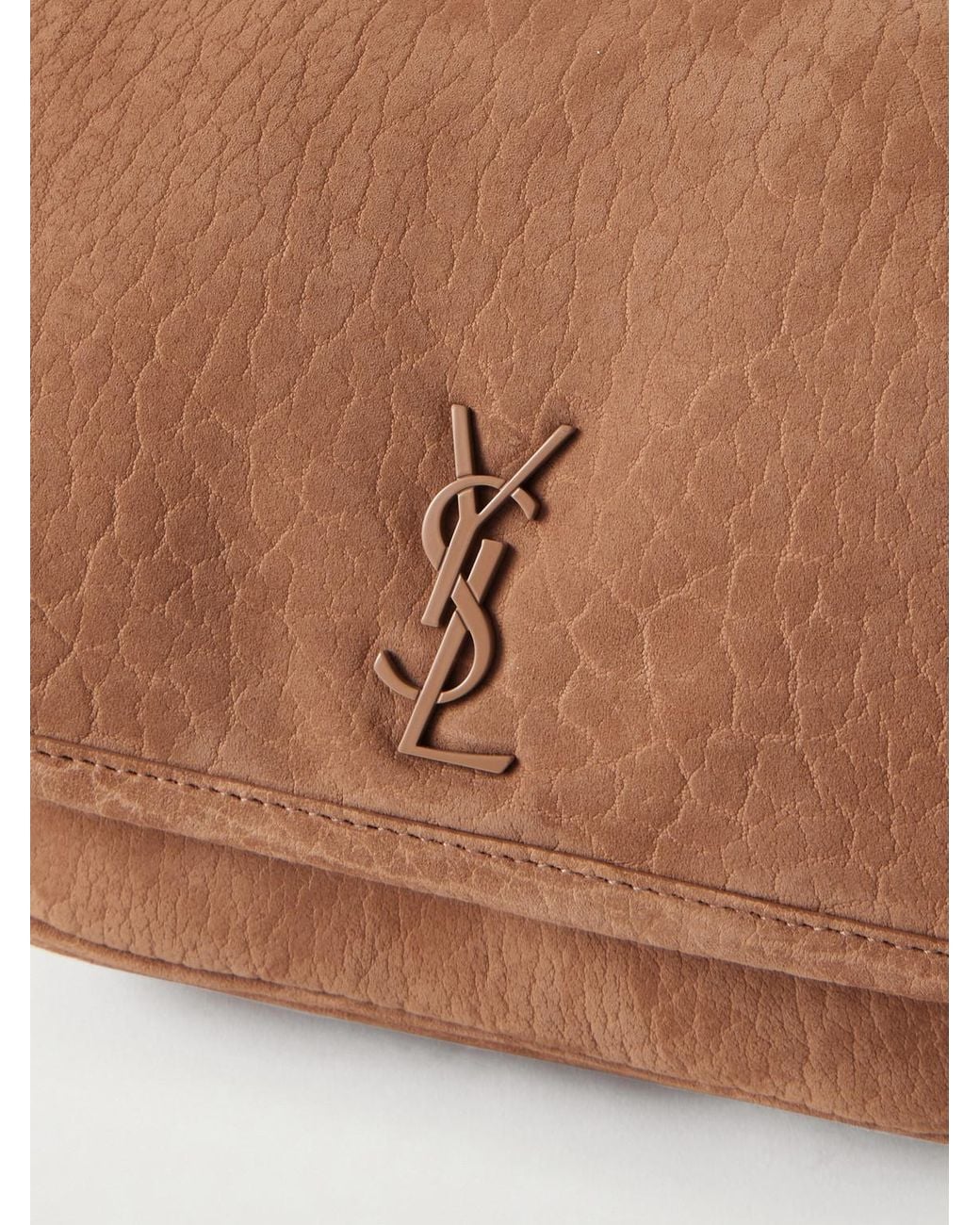 Saint Laurent Brown Niki Nubuck Shoulder Bag for men
