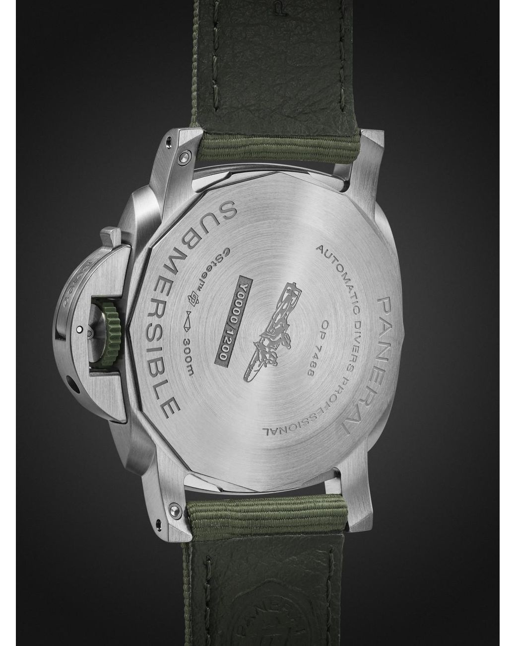 Panerai Black Submersible Quarantaquattro Automatic Esteel Watch, Ref. Pam01287 for men