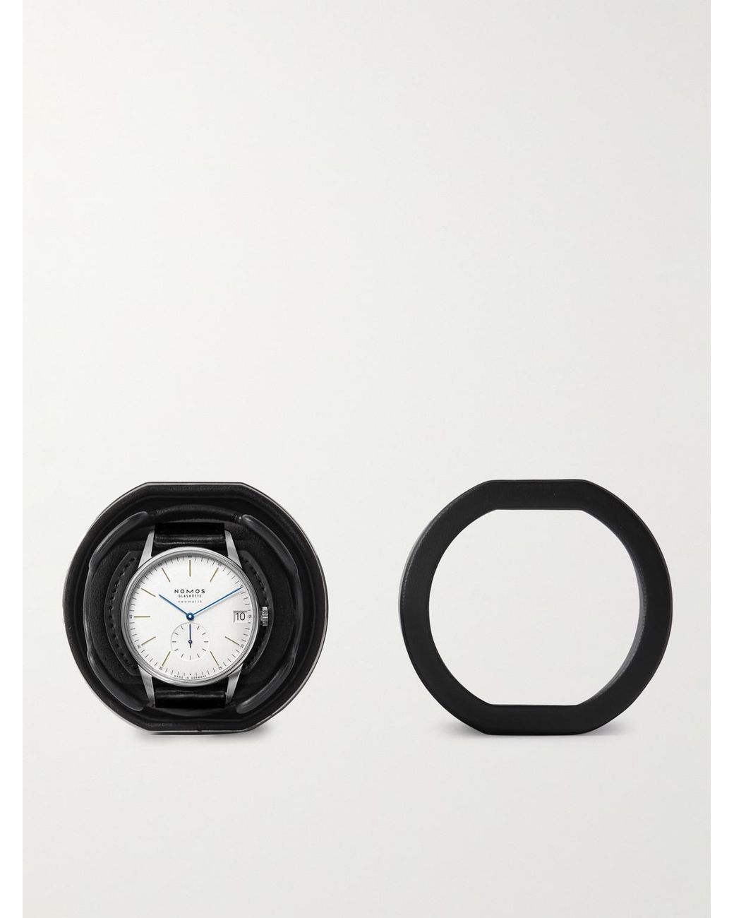 Wolf Black Rocket Full-Grain Vegan Leather Single Watch Winder for men