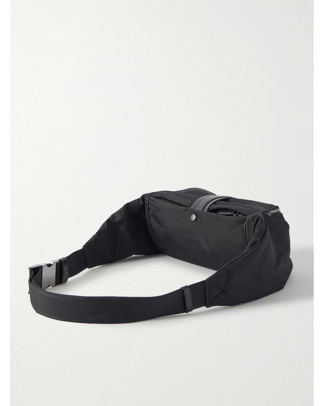 Christian Louboutin Black Nox Leather-Trimmed Nylon Belt Bag for men