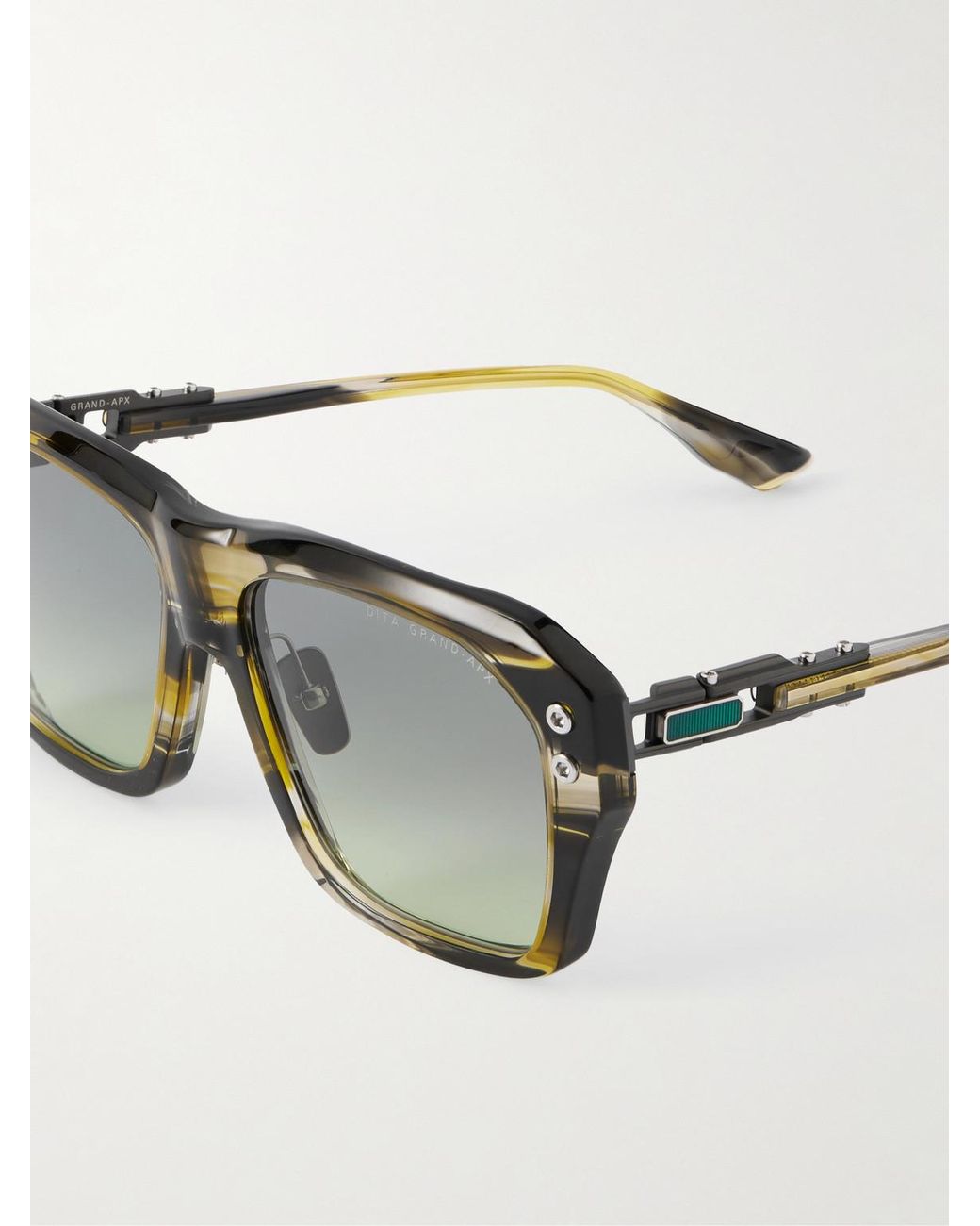 Dita Eyewear Black Grand-Apx D-Frame Acetate Sunglasses for men