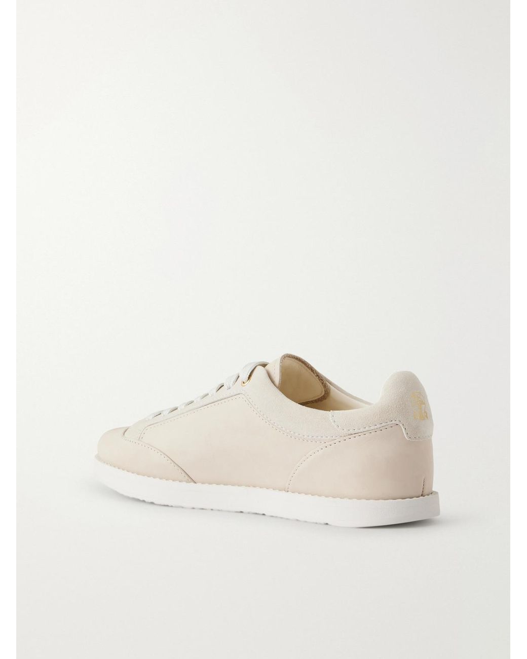 Brunello Cucinelli Natural Suede Sneakers for men