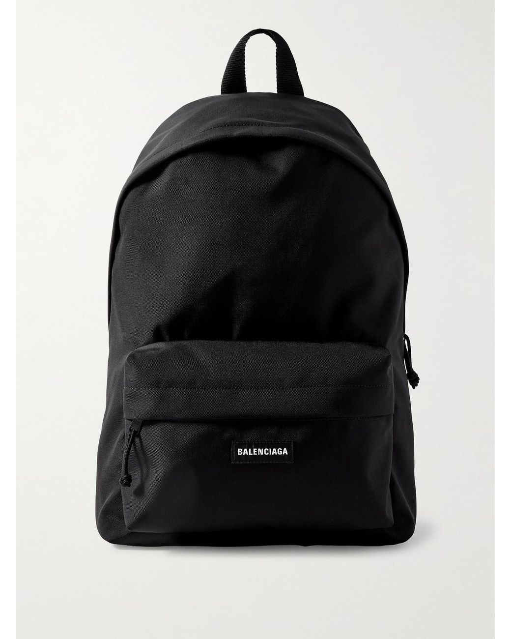 Balenciaga Black Explorer Canvas Backpack for men
