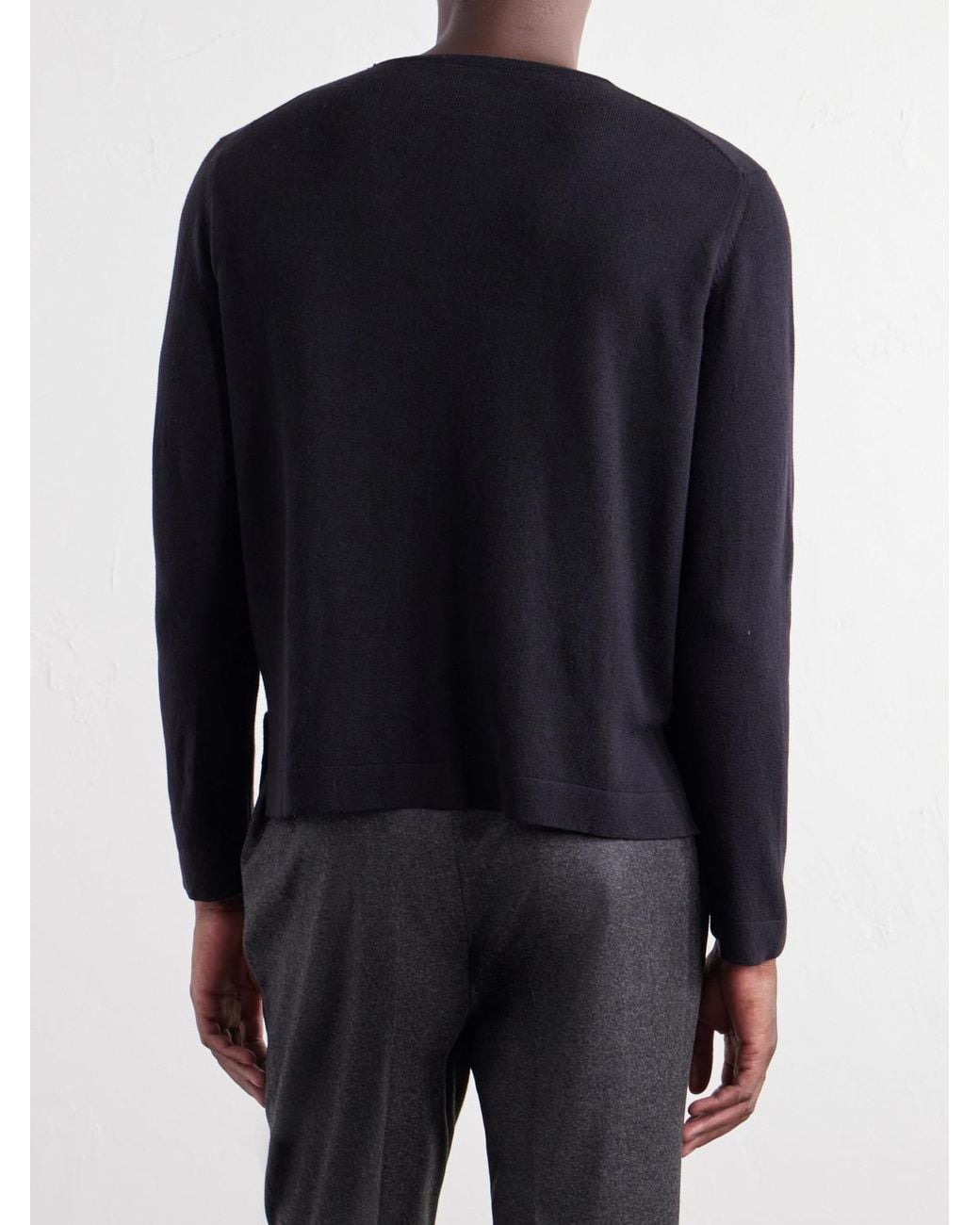 STÒFFA Blue Cashmere T-Shirt for men