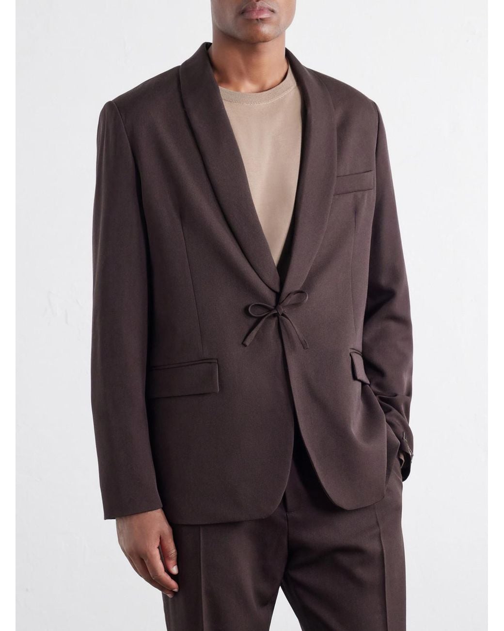 A Kind Of Guise Brown Shinji Virgin Wool Blazer for men