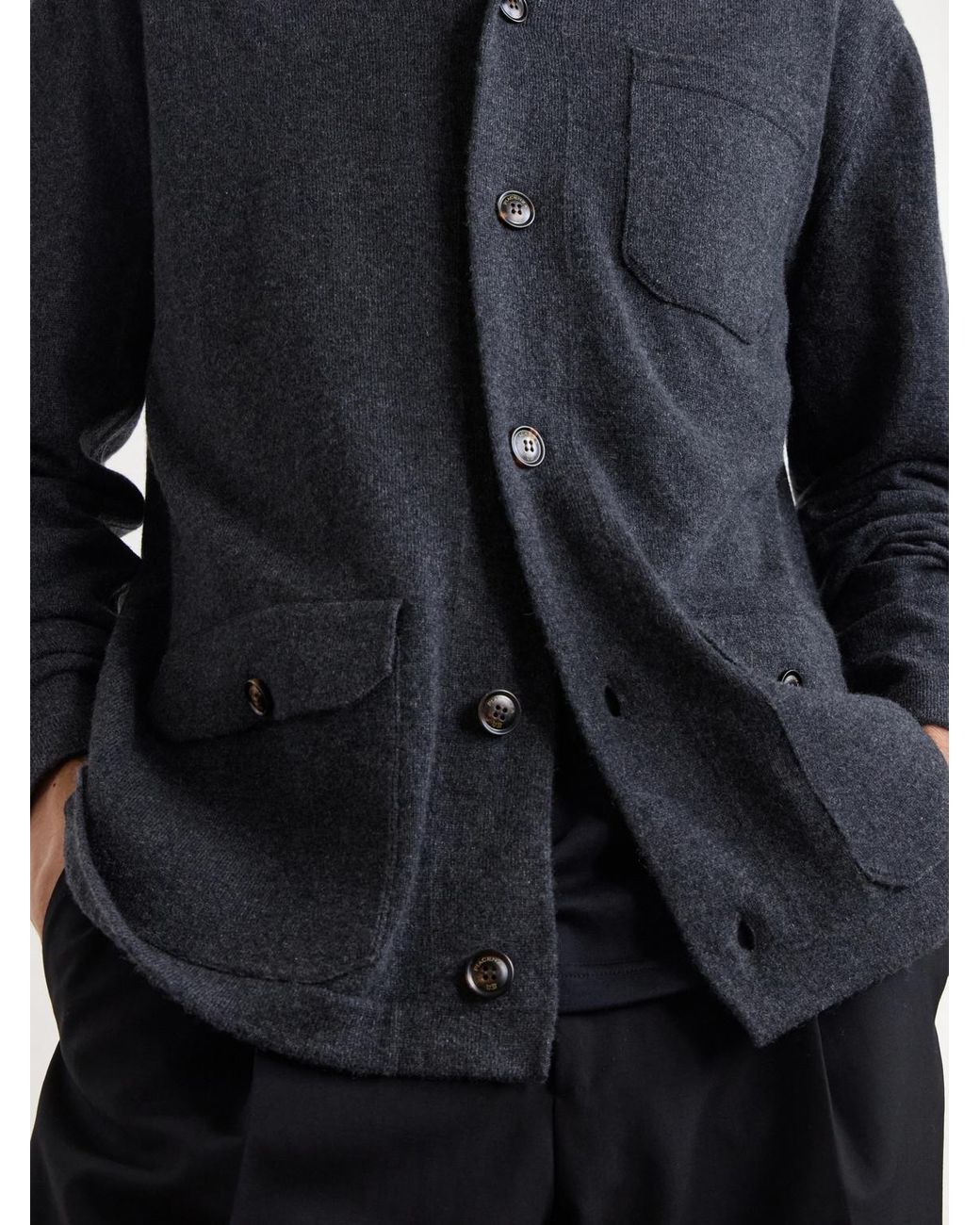 Piacenza 1733 Blue Cashmere Cardigan for men