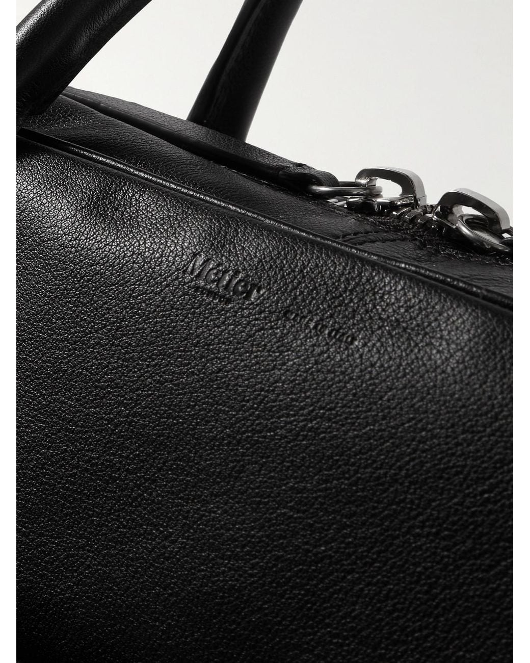 Metier Black Closer All Day Full-Grain Leather Briefcase for men