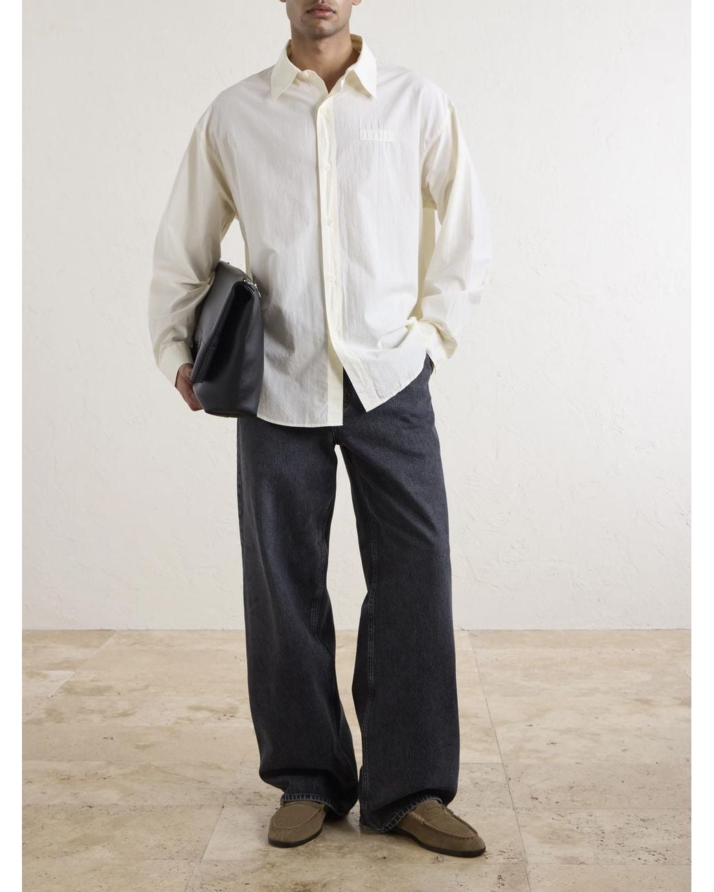 mfpen Natural Essay Cotton Shirt for men