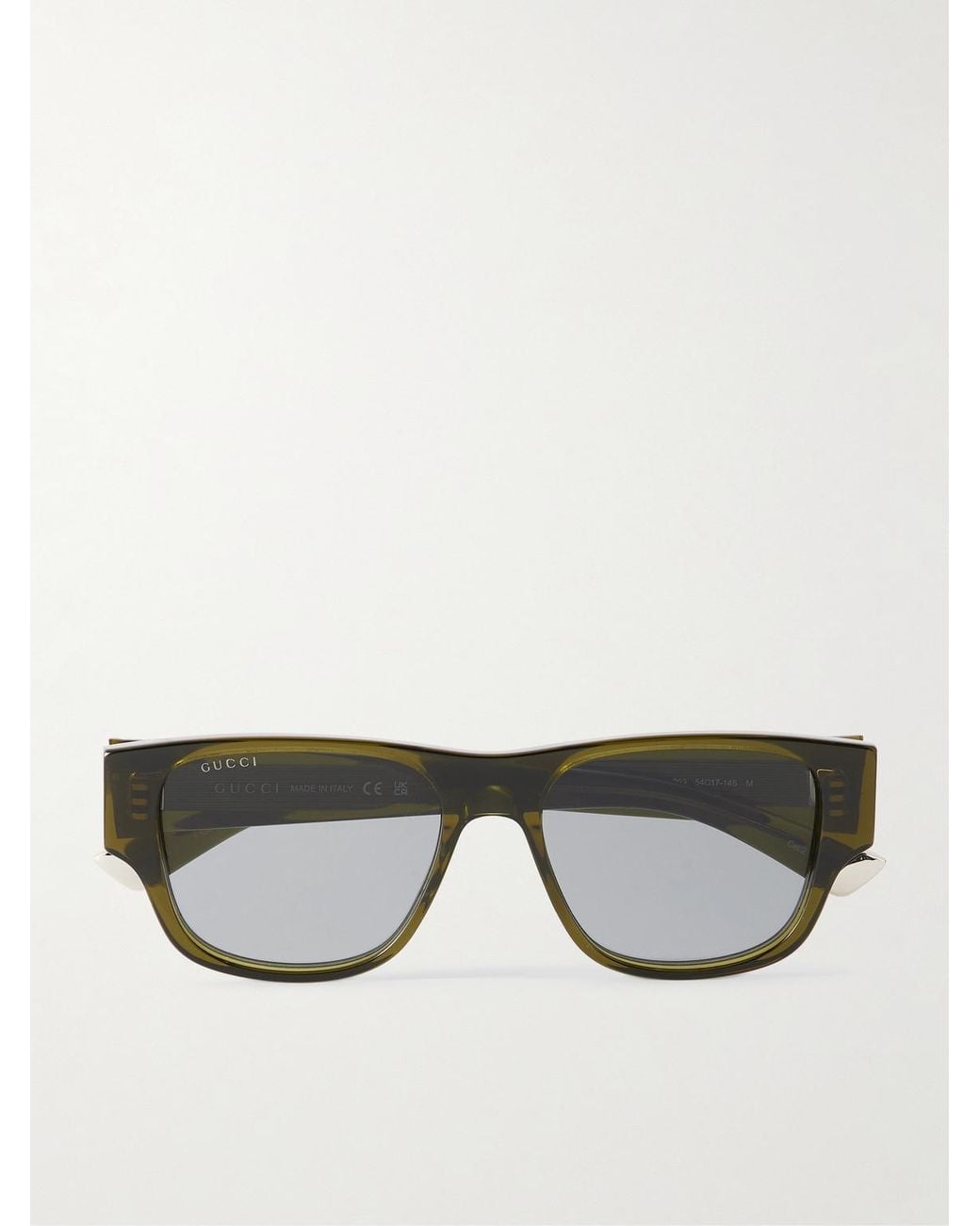 Gucci D-Frame Acetate Sunglasses in Gray für Herren