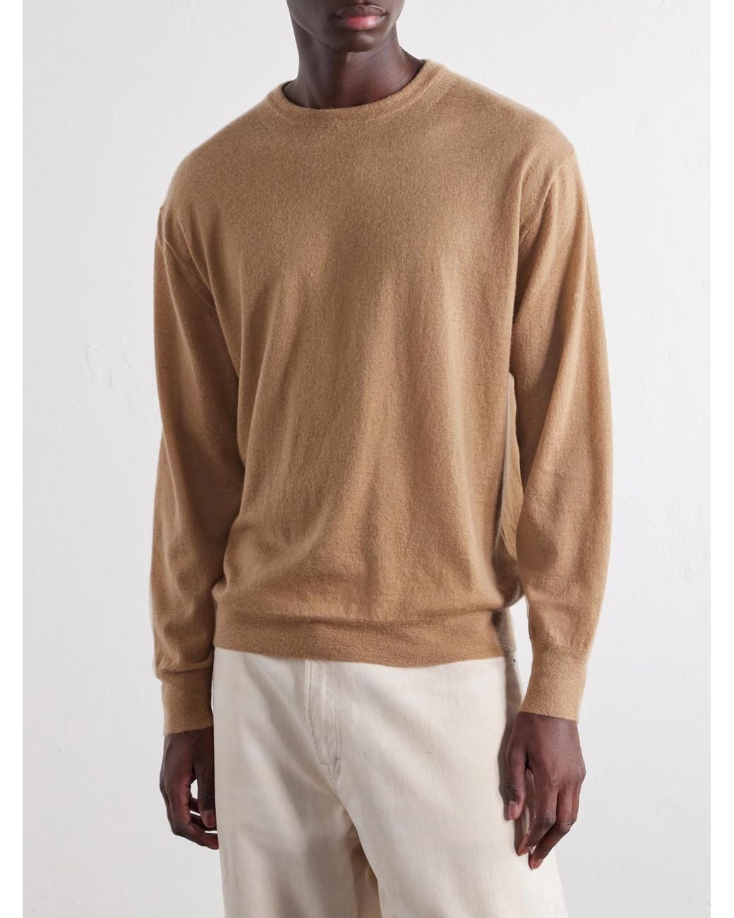 Auralee Natural Cashmere Sweater for men