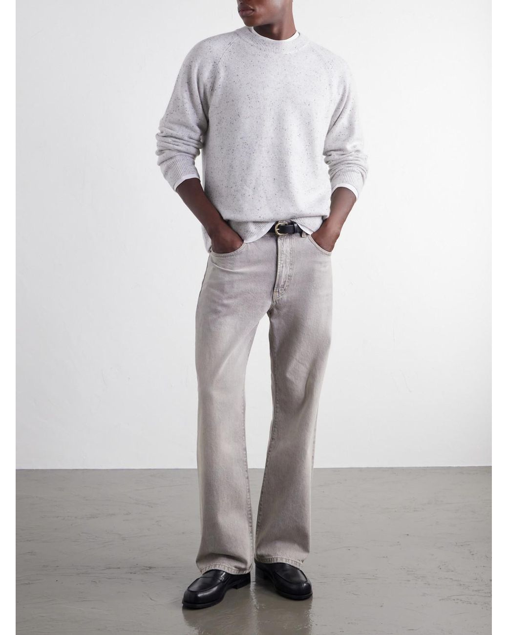 Mr P. White Donagal Cashmere Knitted Sweater for men