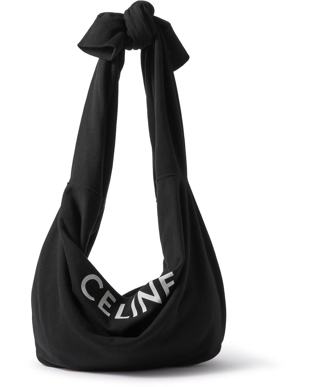 CELINE HOMME Triomphe XL Leather-Trimmed Logo-Print Coated-Canvas Tote Bag  for Men