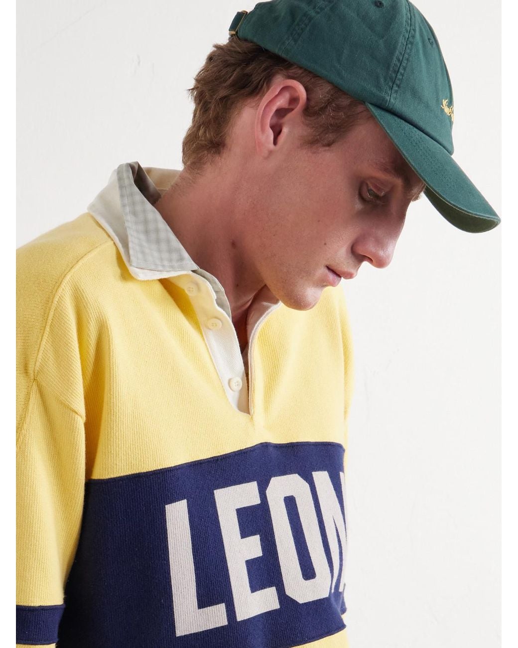 Aimé Leon Dore Green Logo-Embroidered Cotton-Twill Baseball Cap for men