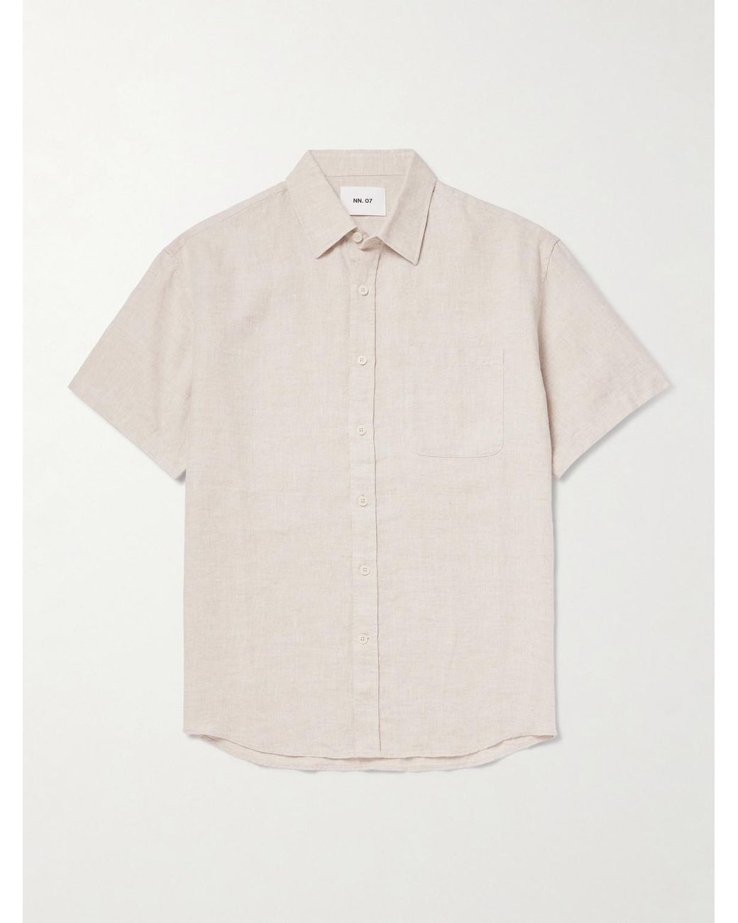 NN07 Natural Deon 5708 Linen Shirt for men
