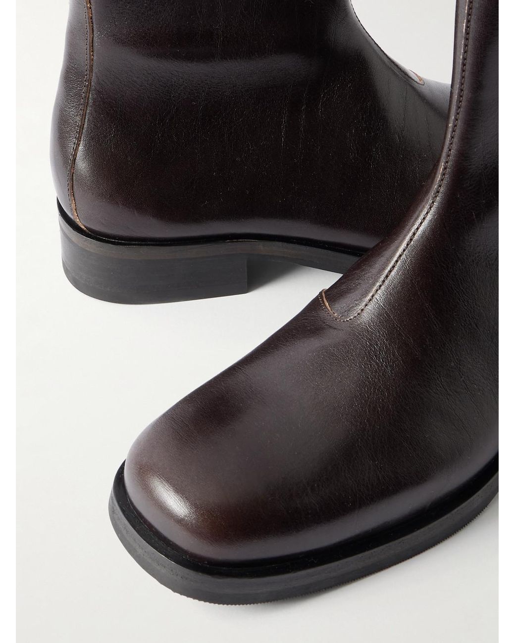 Our Legacy Black Camion Full Grain Leather Boots for men