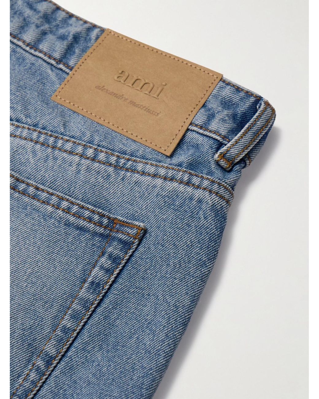 AMI Blue Wide-Leg Jeans for men