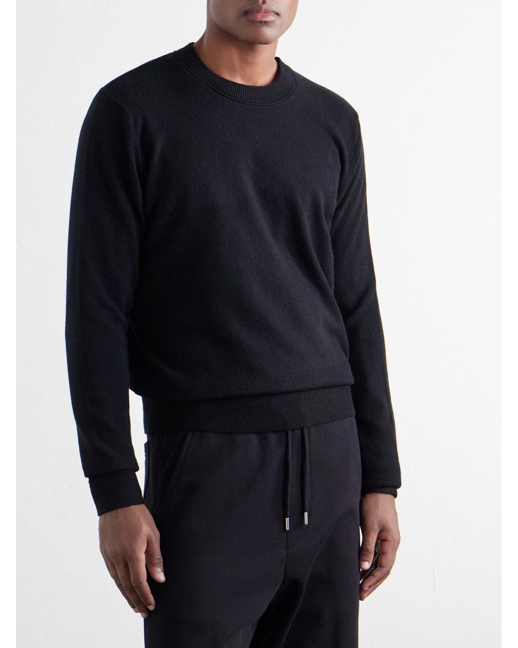 Mr P. Black Curtis Cashmere Sweater for men