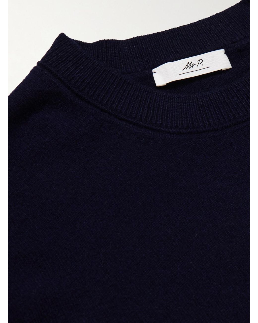 Mr P. Blue Curtis Cashmere Sweater for men