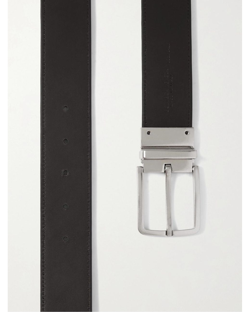 Bottega Veneta Black 4Cm Reversible Intrecciato Leather Belt for men