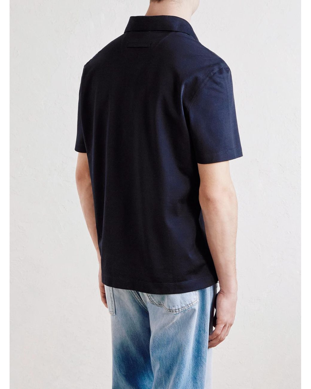 Polo di Zegna in Blue da Uomo