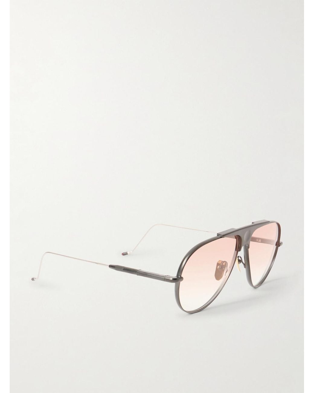Jacques Marie Mage Natural Kyosho Daido Aviator-Style Beta Titanium Sunglasses for men