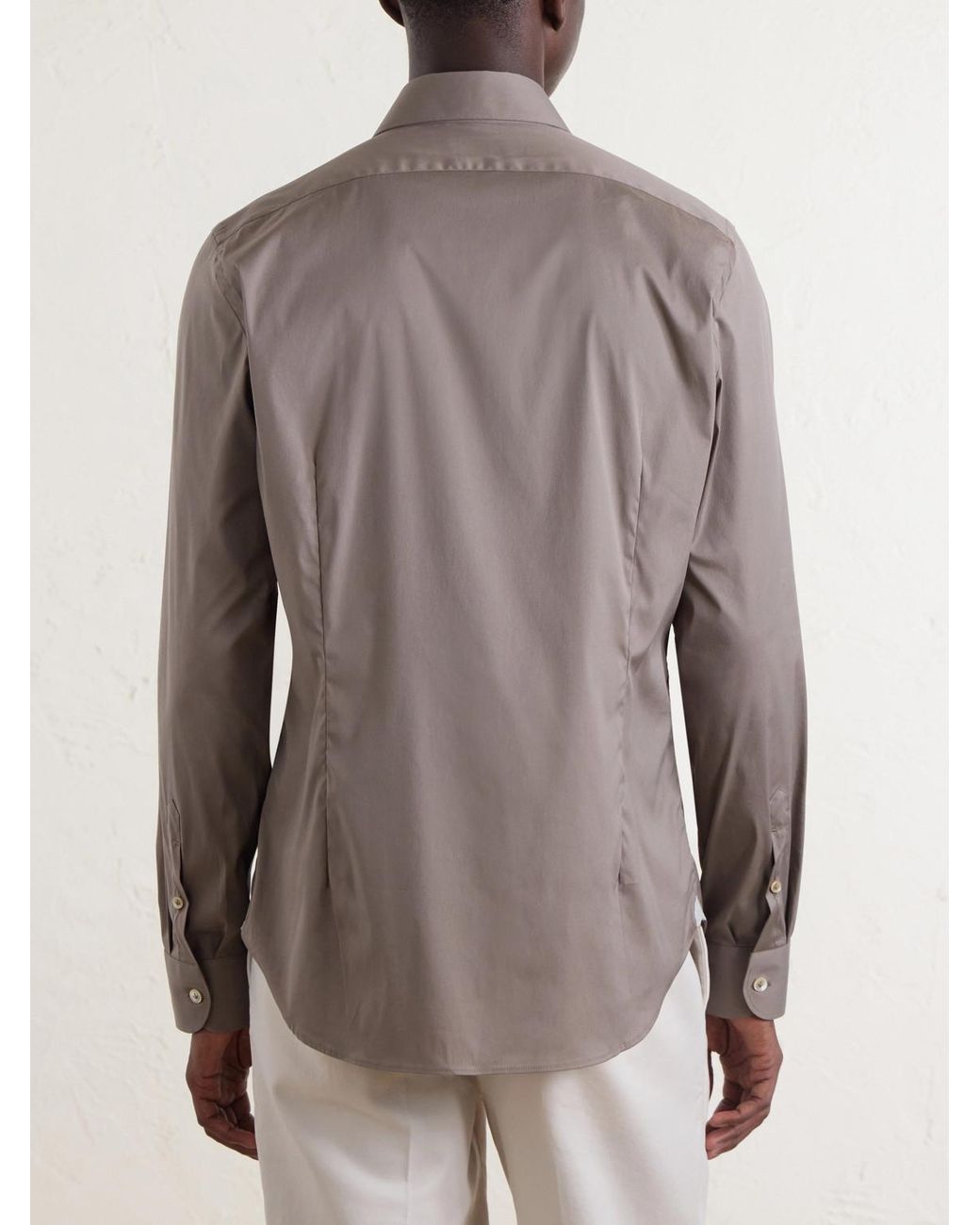 Eleventy Gray Cotton-blend Shirt for men