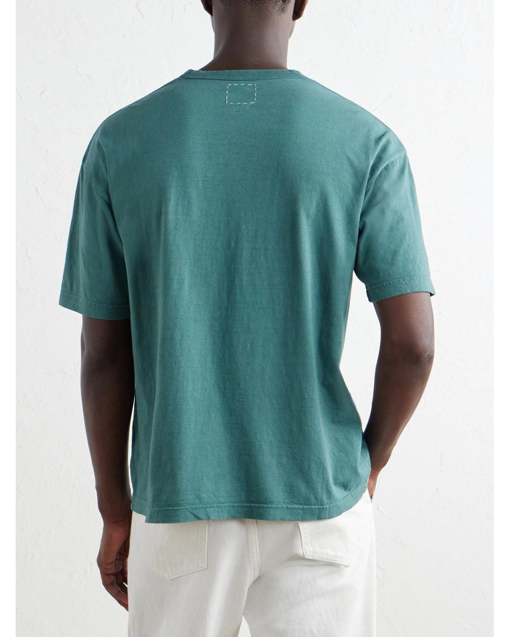 Visvim Green Jumbo Cotton T-Shirt for men