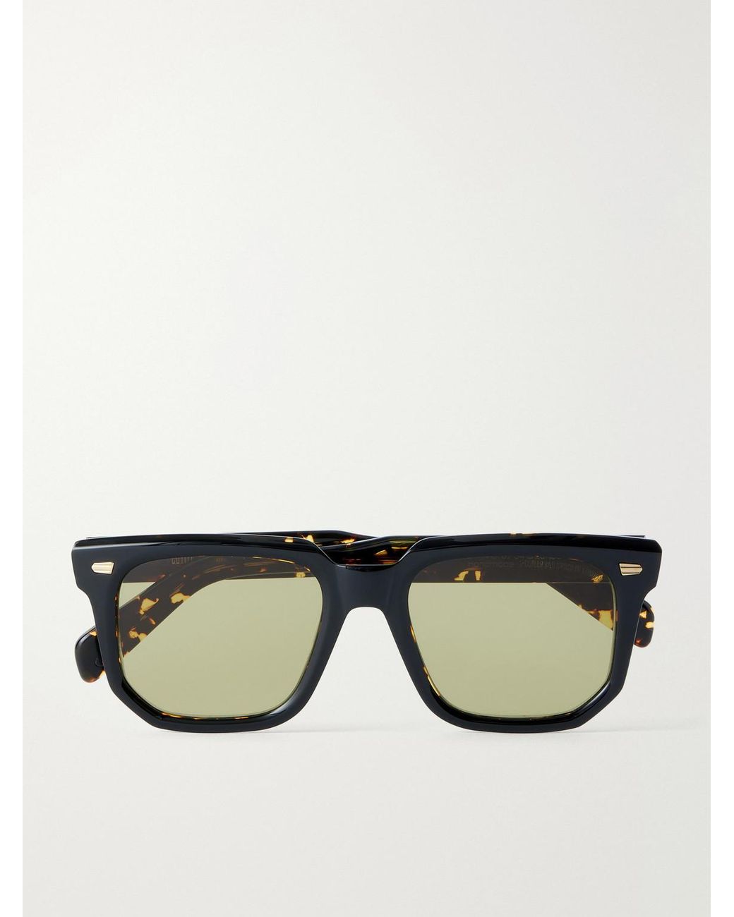 Cutler & Gross Black 1410 Square-Frame Acetate Sunglasses for men