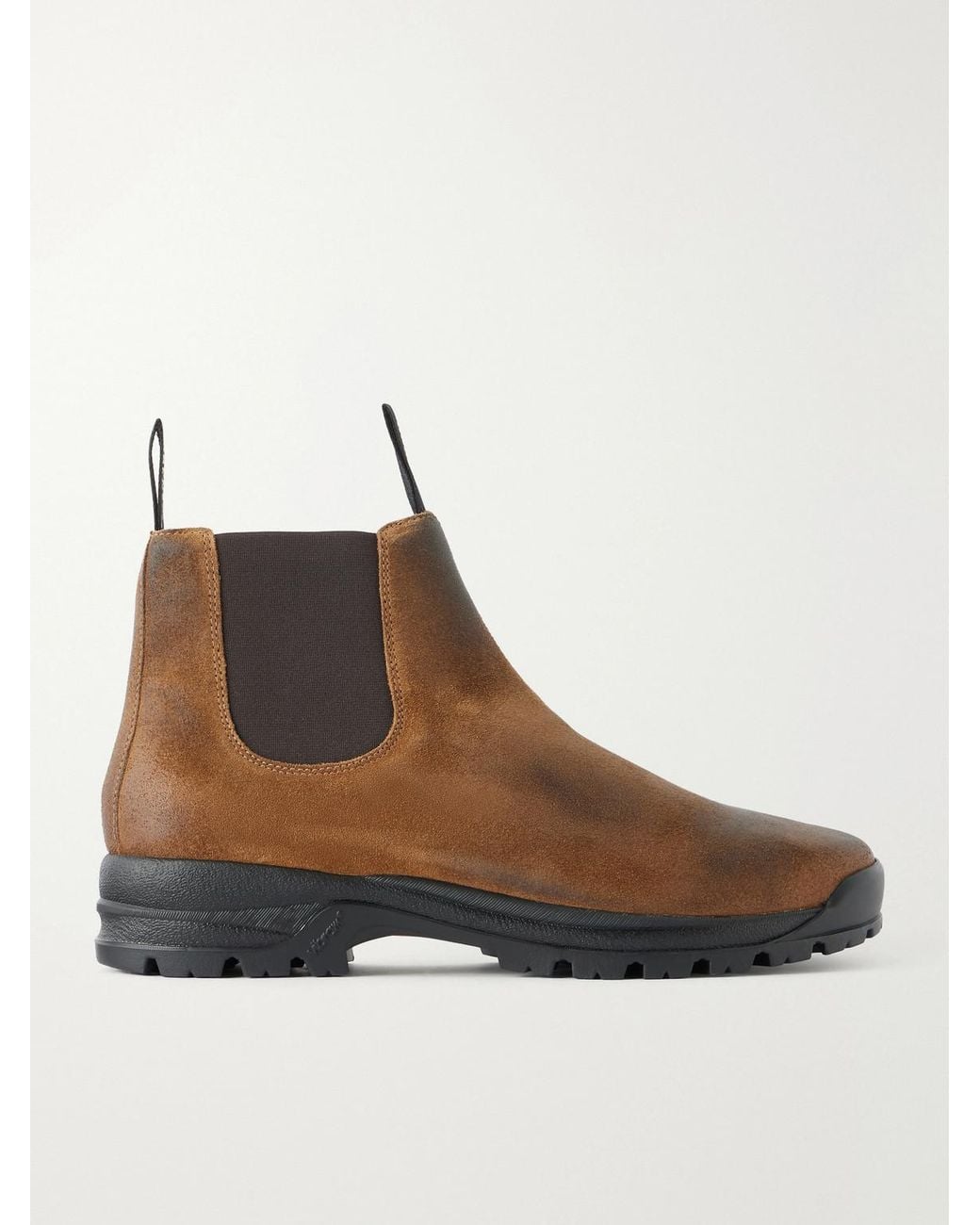 GRENSON Brown Sneaker 94 Vegetable-Tanned Leather Chelsea Boots for men