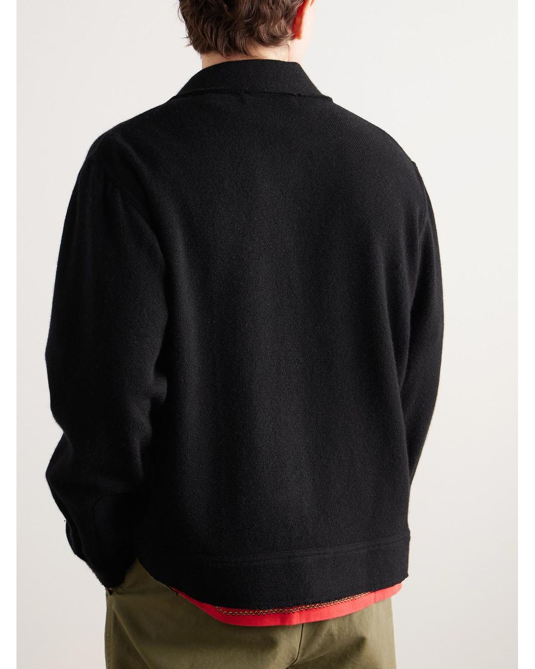 The Elder Statesman Black Decon Cashmere Jacket for men