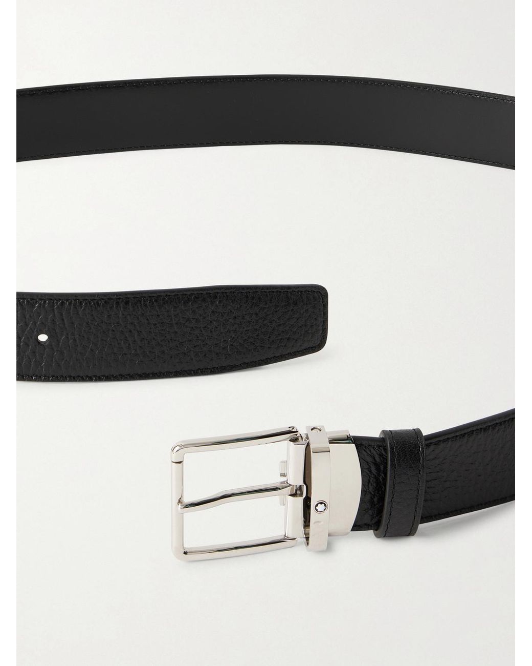 Montblanc Black Everyday 3.5Cm Reversible Leather Belt for men