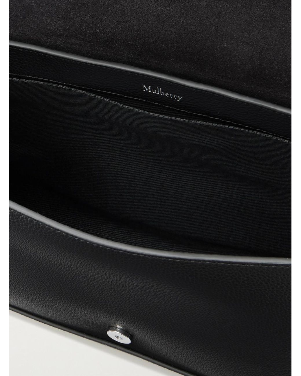 Mulberry Black Chiltern Small Full-Grain Leather Messenger Bag for men