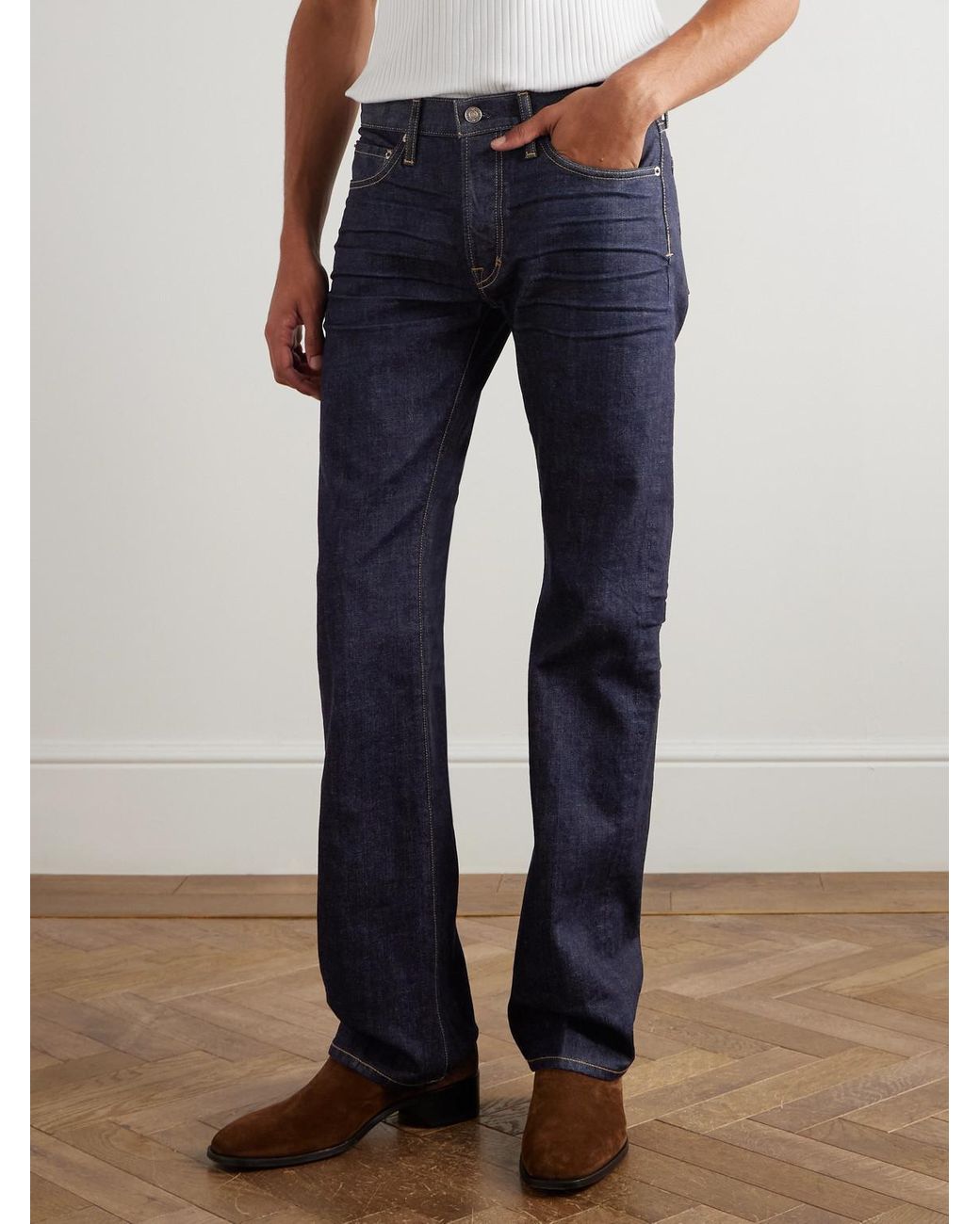 Tom Ford Blue Slim-Fit Jeans for men