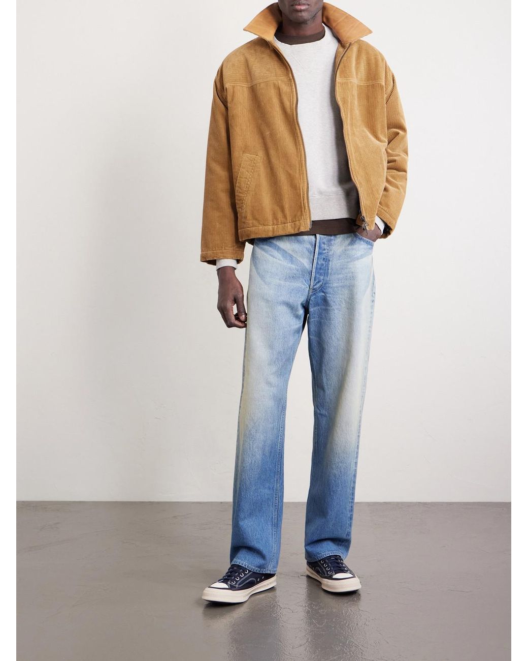 Visvim Natural Jumbo Sb Wool And Cotton-Blend Jersey Sweatshirt for men