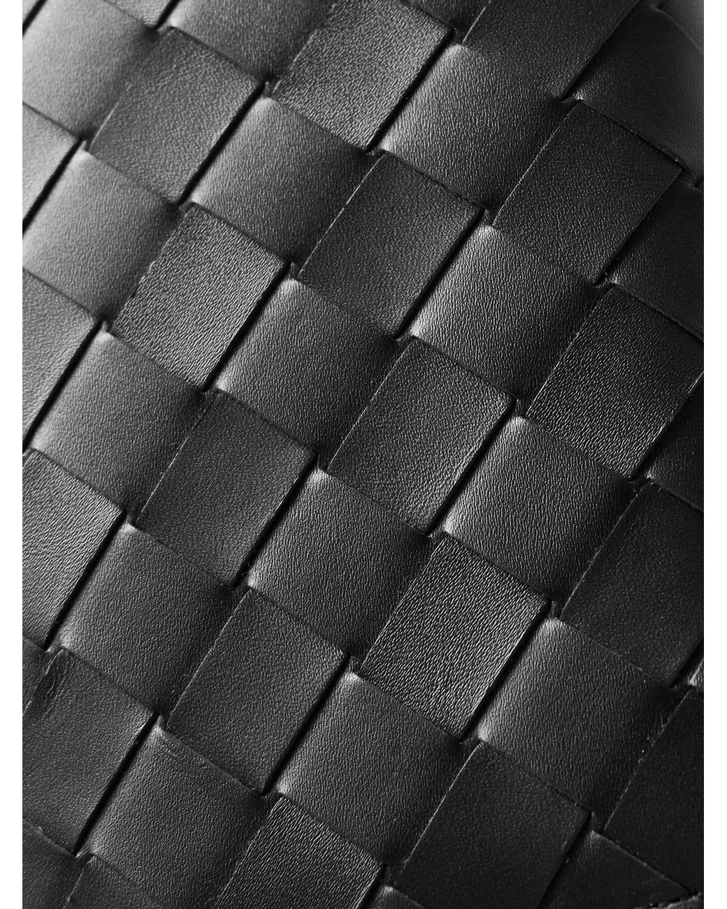 Bottega Veneta Black Intrecciato Leather Wallet for men