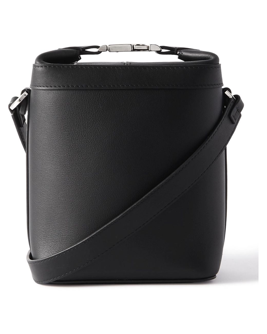 Bonastre Tadao Full-grain Leather Messenger Bag in Black for Men