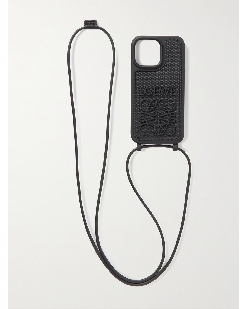 Loewe Logo-Debossed Rubber Iphone 14 Pro Max Case With Lanyard in