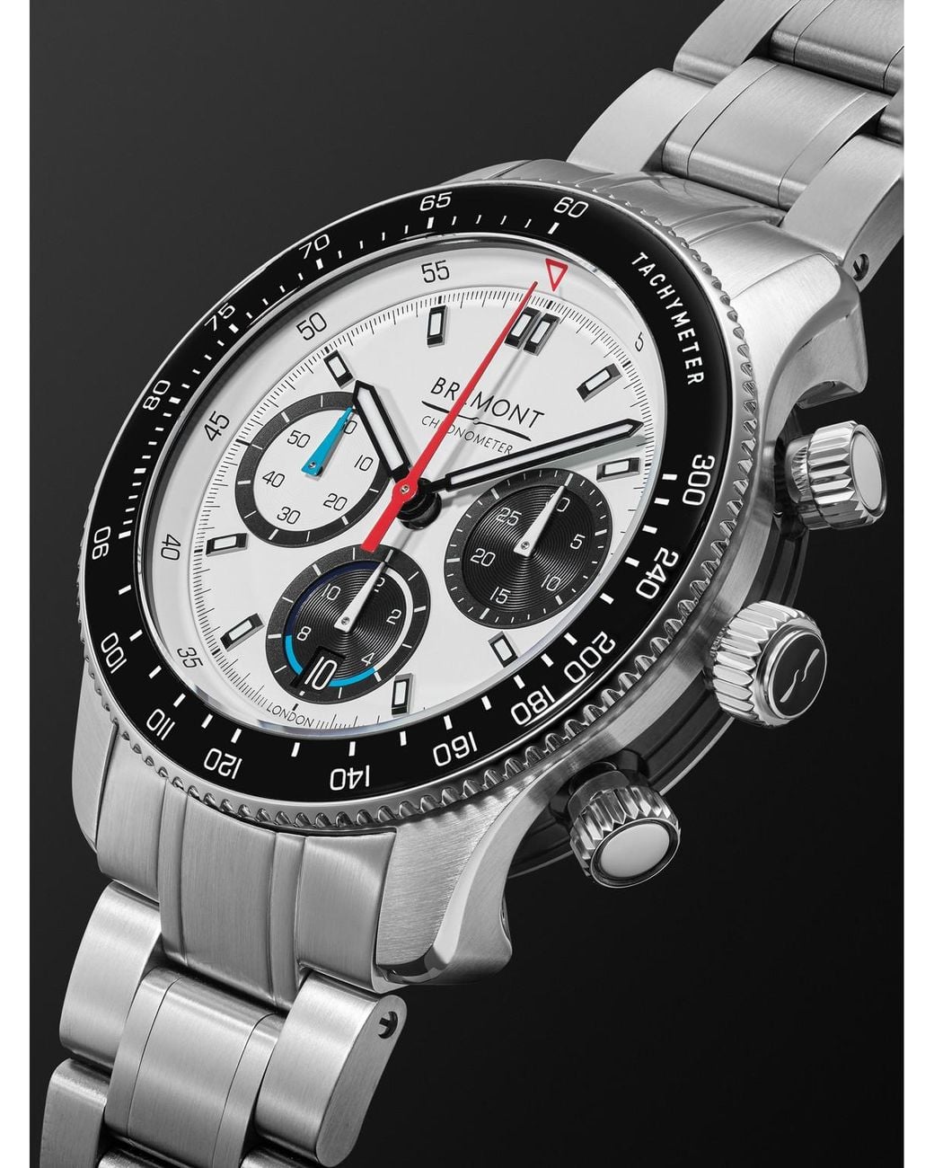 Bremont Black Williams Racing Automatic Chronograph Stainless Steel Watch, Ref. Wr-22 for men