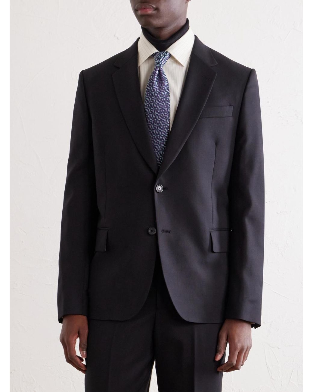 Paul Smith Blue Wool-Twill Suit Jacket for men