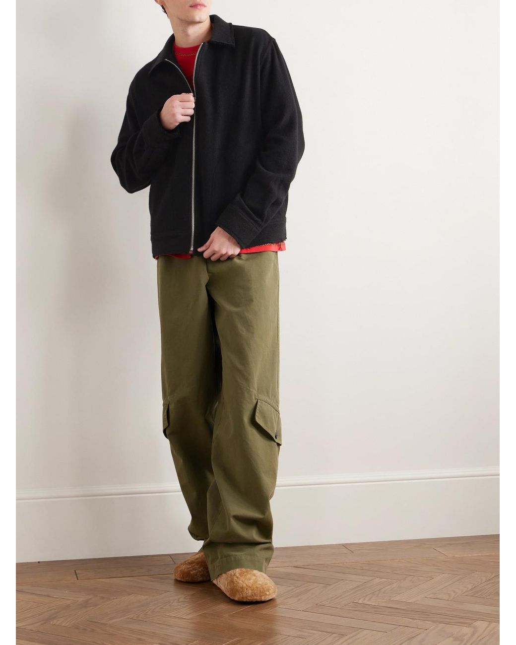 The Elder Statesman Black Decon Cashmere Jacket for men