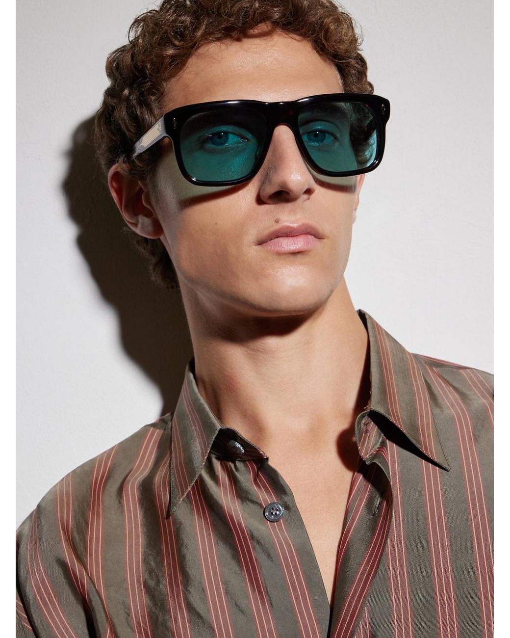 Jacques Marie Mage Blue Yves Oversized Square-Frame Acetate Sunglasses for men